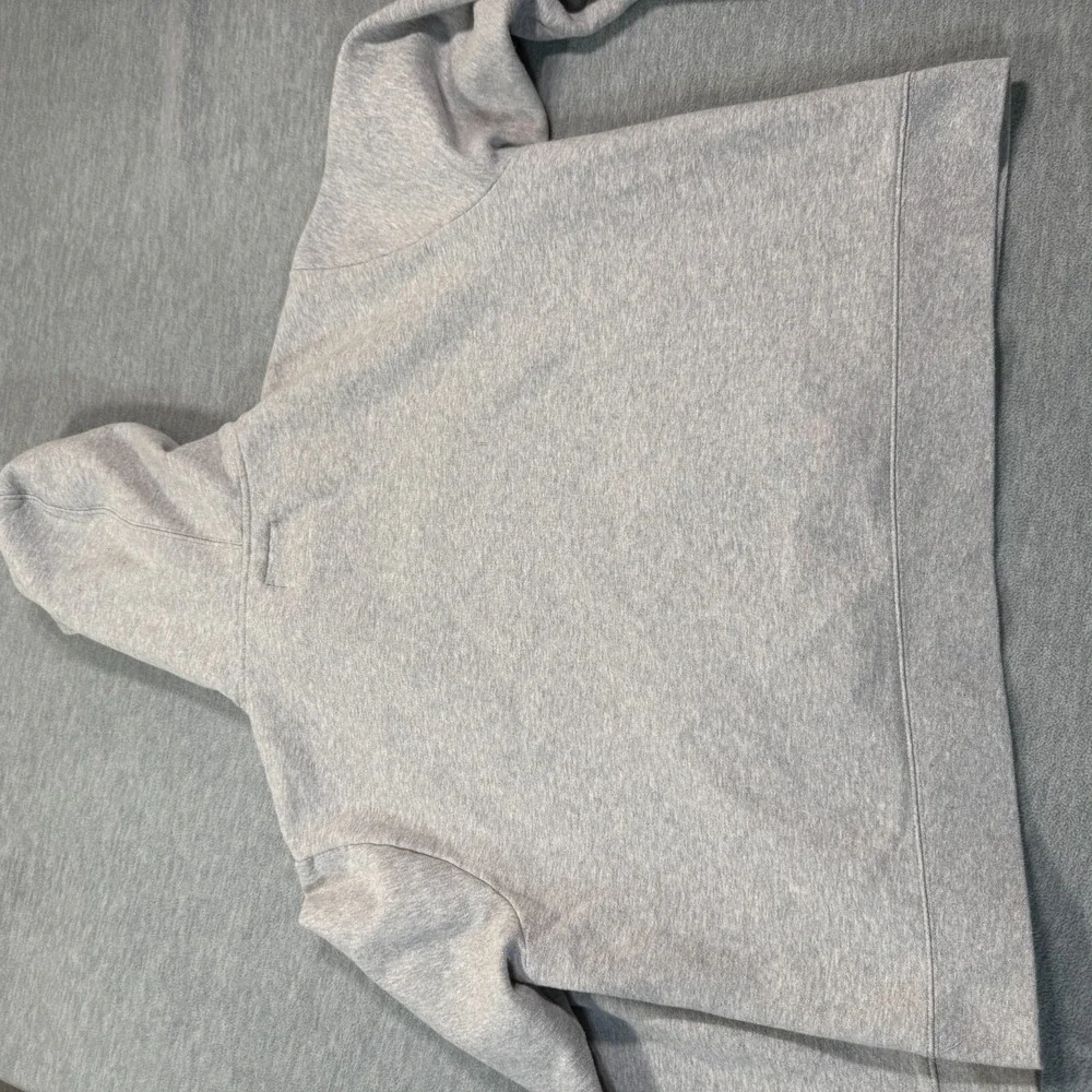 Champion Hoodie Women XXL Gray Crop Pullover‎ Fleece Logo Sweatshirt Authentic